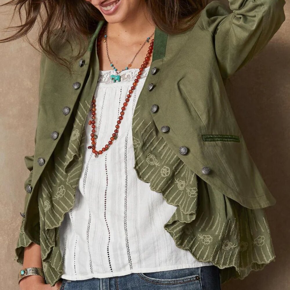 Caroline Ruffle Jacket